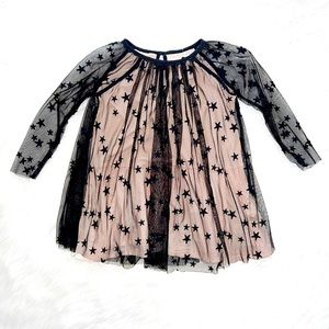 Stella McCartney Kids Black Star Tulle Dress Sz 3